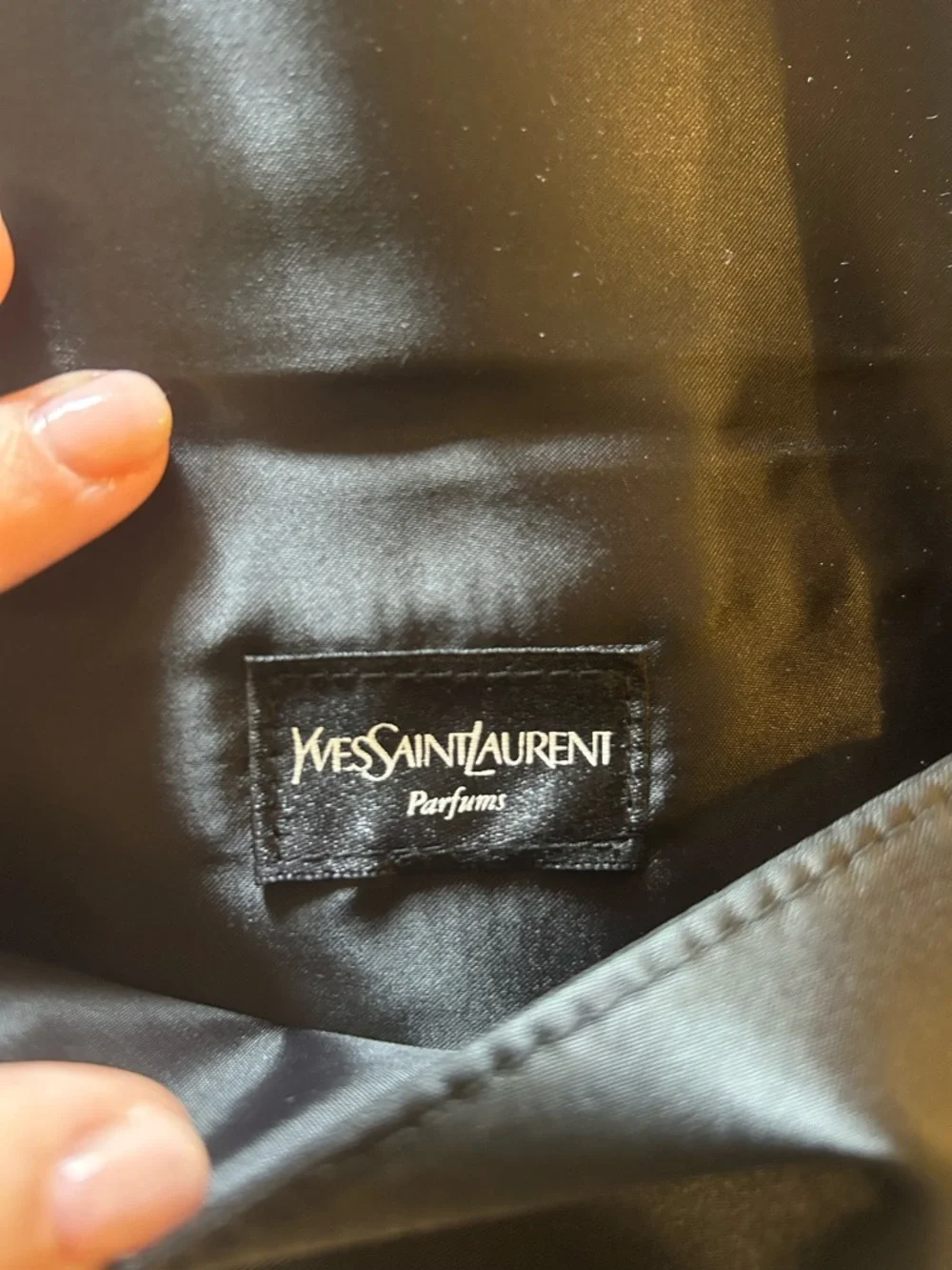 YVES SAINT LAURENT Parfums Evening Clutch Velvet & Satin Magnetic Closure Pocket - Picture 5 of 5